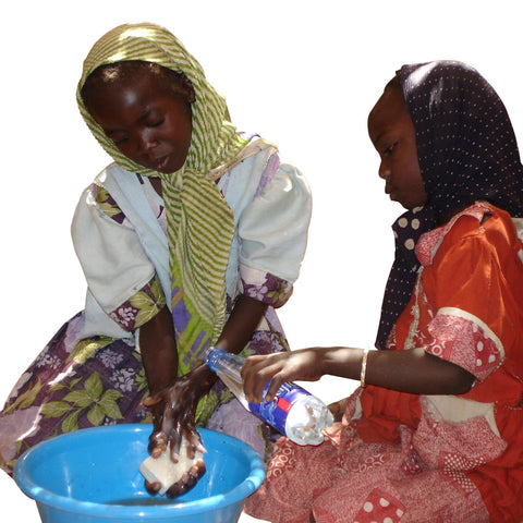 Give a gift that matters: a donation in your friend's name. Your gift focuses on the simple hygiene needs of people who’ve lost everything. Hand and body soap, 